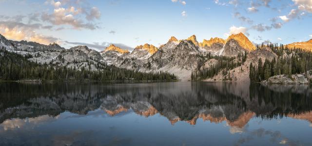 Mountain and lake